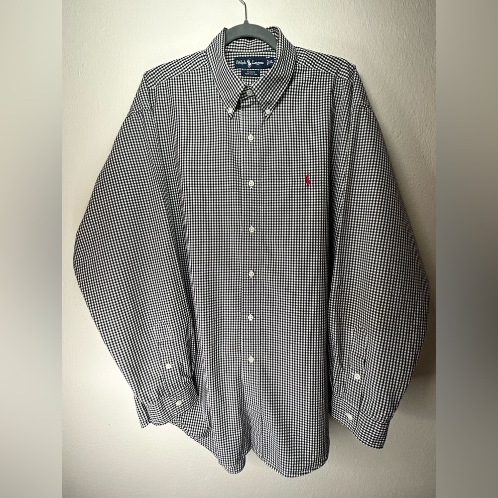 Polo Ralph Lauren Men’s Classic Fit “Blake” Gingham Oxford Button Down - Size XL